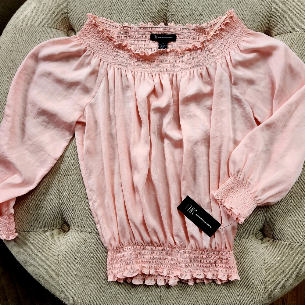 INC Pale Pink Spring Top